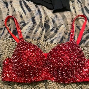 Rhinestone bra